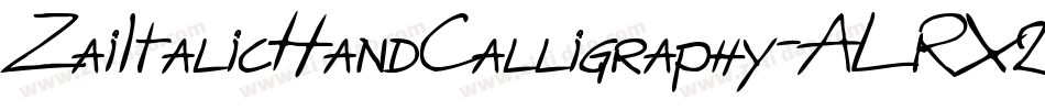 ZaiItalicHandCalligraphy-ALRX2字体转换 ZaiItalicHandCalligraphy-ALRX2字体转换