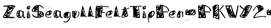 ZaiSeagullFeltTipPen-PKVY2字体转换