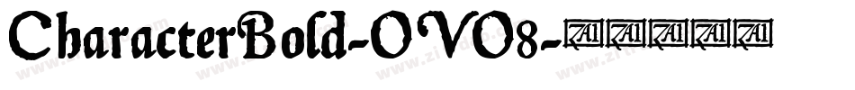 CharacterBold-OVO8字体转换