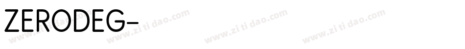 ZERODEG字体转换