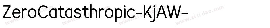 ZeroCatasthropic-KjAW字体转换