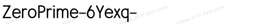 ZeroPrime-6Yexq字体转换
