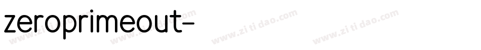 zeroprimeout字体转换