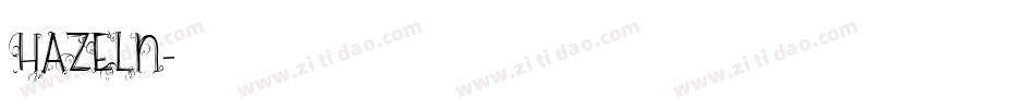 HAZELN字体转换