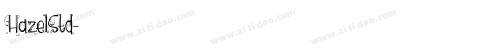 HazelStd字体转换