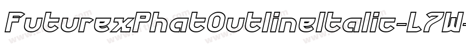 FuturexPhatOutlineItalic-L7W字体转换
