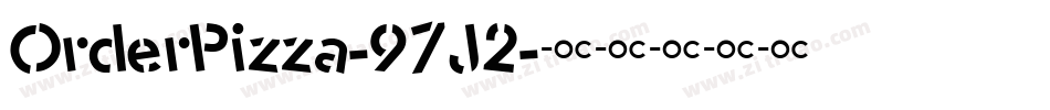 OrderPizza-97J2字体转换