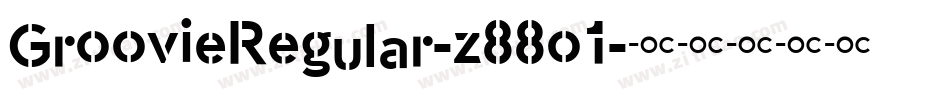 GroovieRegular-z88o1字体转换