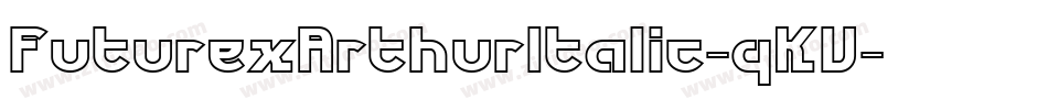 FuturexArthurItalic-qKV字体转换