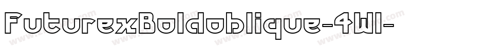 FuturexBoldoblique-4Wl字体转换