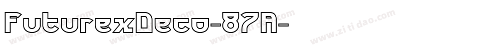 FuturexDeco-87A字体转换