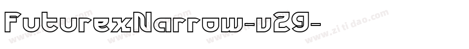 FuturexNarrow-v29字体转换