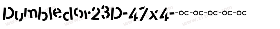 Dumbledor23D-47x4字体转换