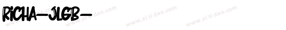 Richa-JlgB字体转换