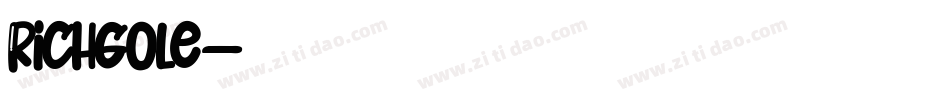 Richgole字体转换