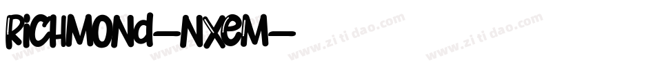 Richmond-nXEM字体转换