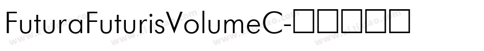FuturaFuturisVolumeC字体转换