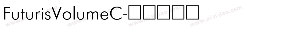 FuturisVolumeC字体转换