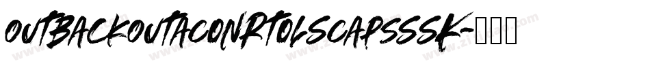 OutbackOutaConrtolSCapsSSK字体转换