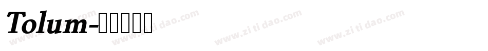Tolum字体转换