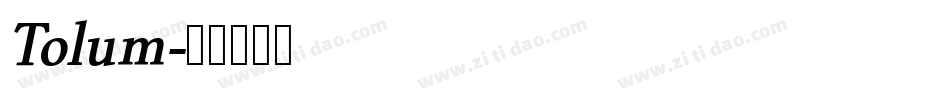 Tolum字体转换