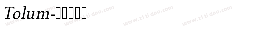 Tolum字体转换