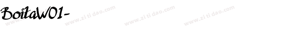 BoitaW01字体转换