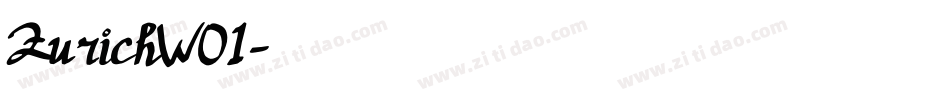 ZurichW01字体转换