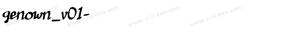 genown_v01字体转换