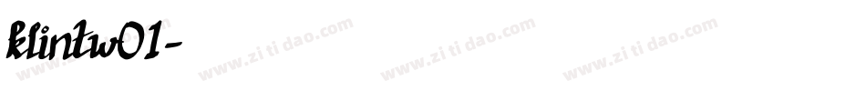 klintw01字体转换