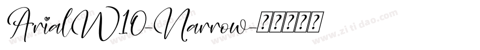 ArialW10-Narrow字体转换