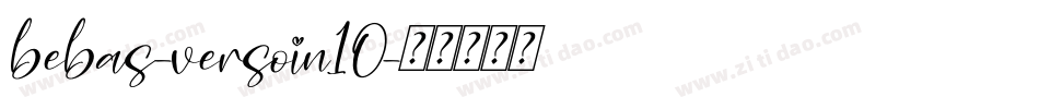bebas-versoin10字体转换