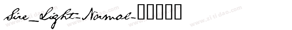 Sire_Light-Normal字体转换