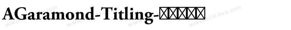 AGaramond-Titling字体转换
