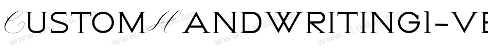 CustomHandwriting1-veVM字体转换