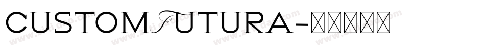 customFutura字体转换