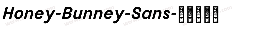 Honey-Bunney-Sans字体转换