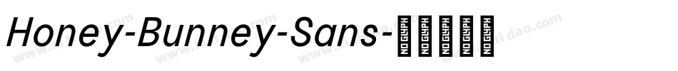 Honey-Bunney-Sans字体转换