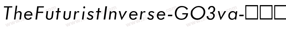 TheFuturistInverse-GO3va字体转换