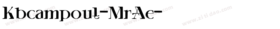 Kbcampout-MrAe字体转换