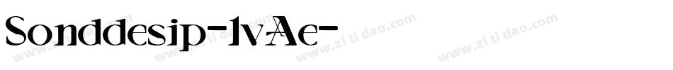 Sonddesip-1vAe字体转换