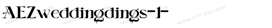 AEZweddingdings-1字体转换