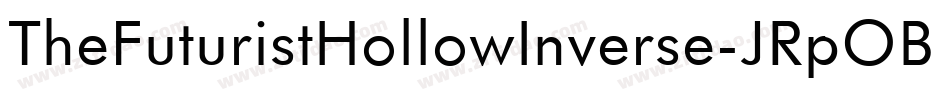 TheFuturistHollowInverse-JRpOB字体转换