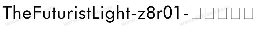 TheFuturistLight-z8r01字体转换