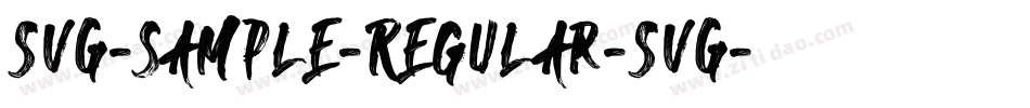 SVG-sample-Regular-SVG字体转换