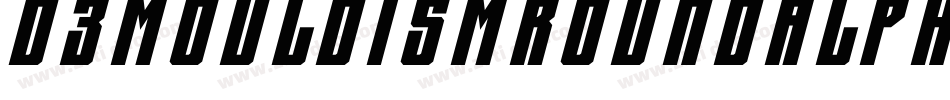 D3MouldismRoundAlphabet-1GAj字体转换