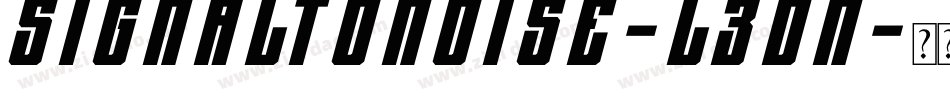 SignalToNoise-L3dn字体转换