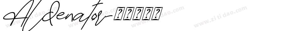 Aldenator字体转换
