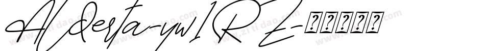 Alderta-yw1RZ字体转换