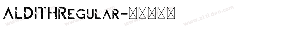 ALDITHRegular字体转换